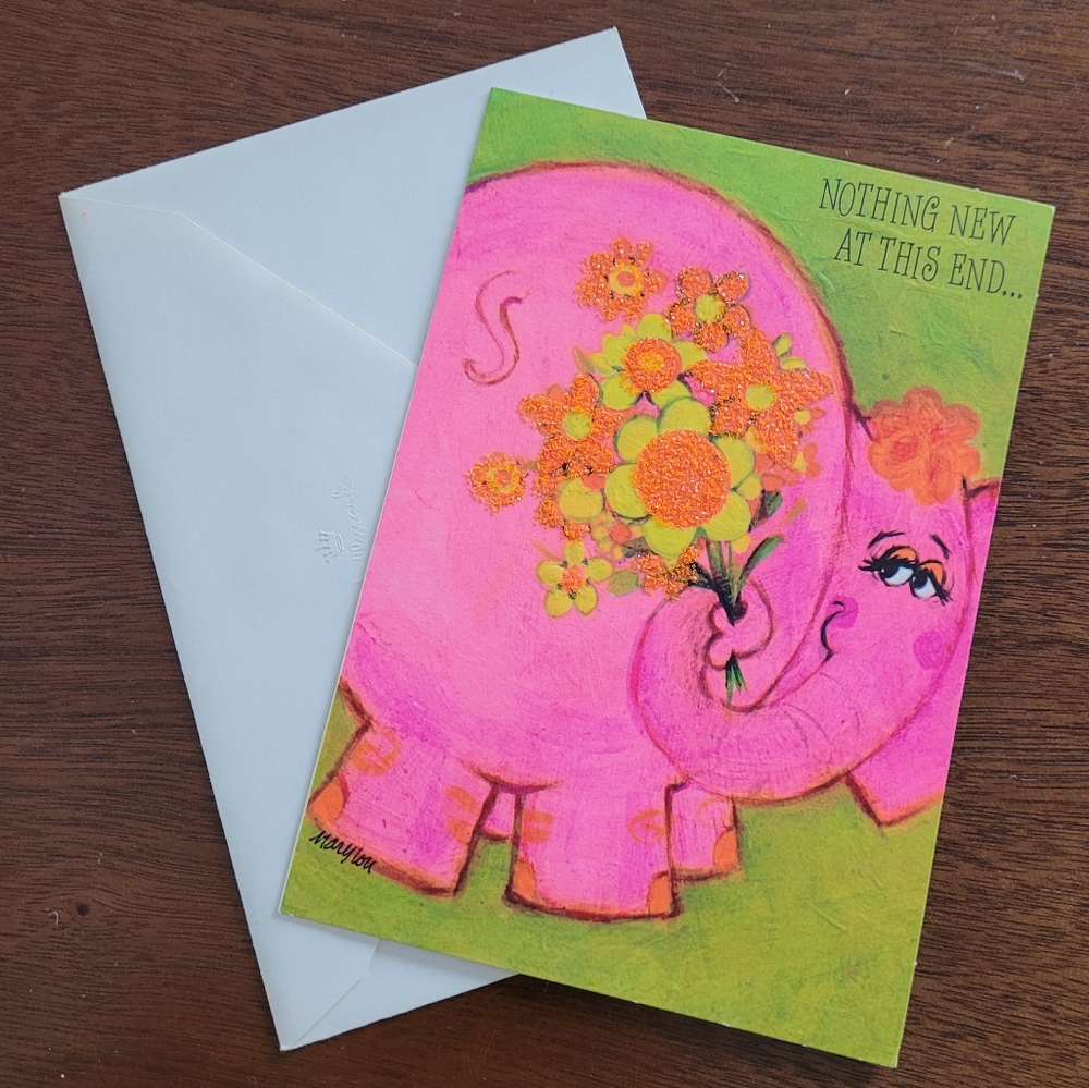 Vintage 1960s-1970s greeting card